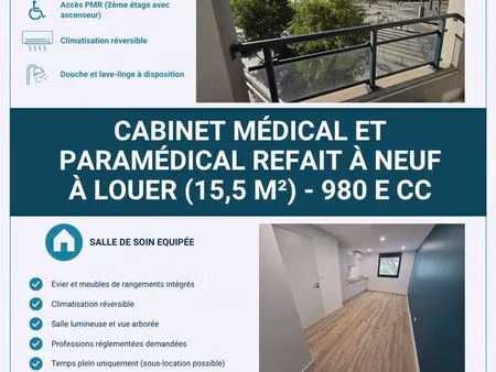 location salle de soin - cabinet de santé