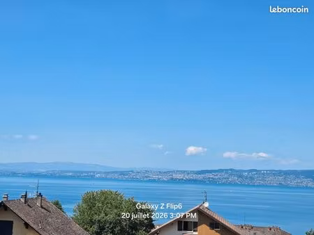 terrain viabilisé 635 m2 lugrin  vue lac