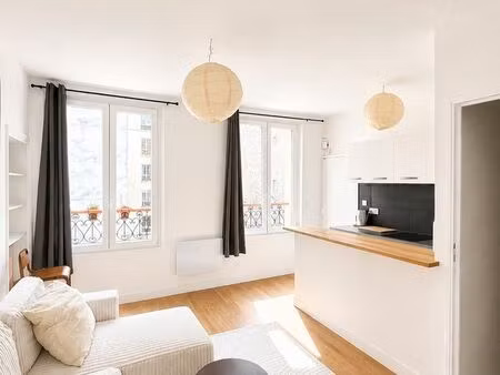 appartement meublé 22 m² – paris 10ᵉ – lumineux  calme et disponible dès le 25 juillet 202