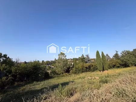 terrain de 1545m² sur les hauteurs de lacroix-falgarde