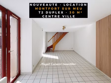 t2 duplex en centre de ville de montfort sur meu 35160/