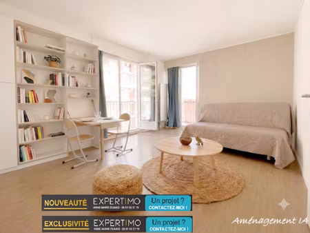 versailles porchefontaine - studio 26m2 en excellent etat et lumineux - dpe c - 2 gares à 