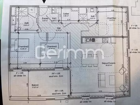 achat appartement 4 pièces 97m² vif 38450