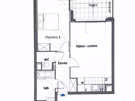 appartement 2 pièces - 48 m²