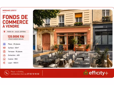 fonds de commerce - 50 m²