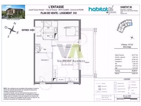 appartement de luxe de 3 pièces en vente à valberg  provence-alpes-côte d'azur