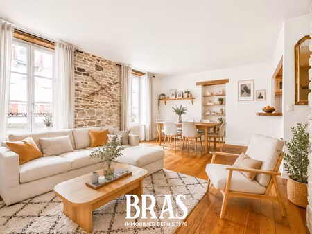 appartement vannes 4 pièce(s) 71 m2 parquet et charme
