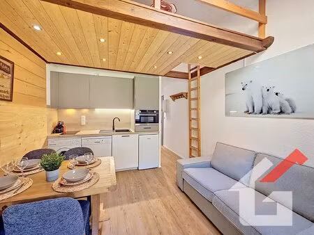 la clusaz - secteur converses - duplex rénové 2 chambres et mezzanine