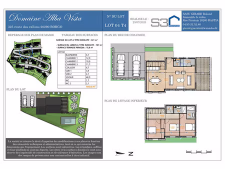 vente maison 4 pièces 105m2 borgo 20290 - 425000 € - surface privée