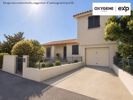 villa 3 faces de 127m² en r+1 avec jardin et garage