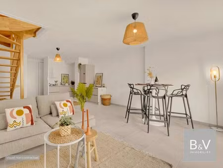 maison duplex 4 pièces de 107 m² avec jardin privatif et garage