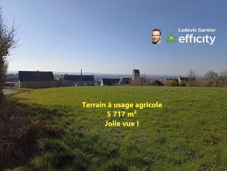 vente terrain 5717 m² à romagny (50140)  4 400 €