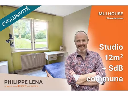 vente appartement 1 pièce 12 m² à mulhouse (68100)  29 000 €