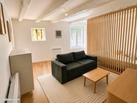 location t1 bis meublé – saint-brieuc centre – 29 m² – refait à neuf + cave