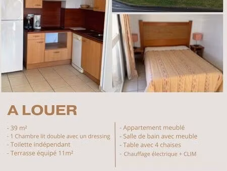 appartement f2 meublé de 39m² - trebas