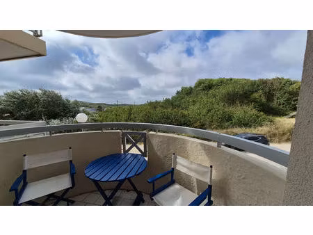 appartement stella plage t2 coin cabine vue mer de 32 m2