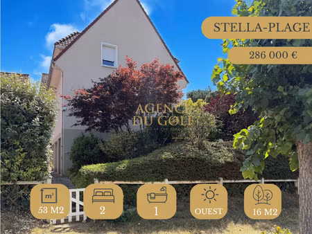 villa 2 chambres avec garage. stella plage