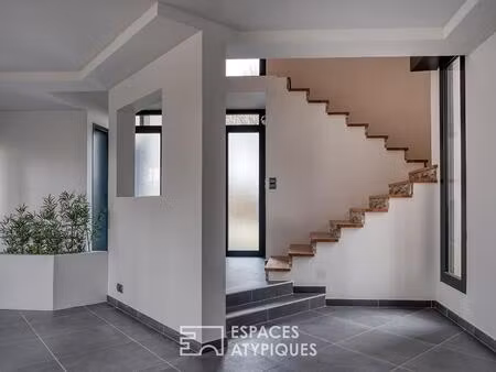 duplex contemporain avec jardin