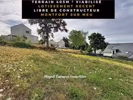 vente terrain piscine à montfort-sur-meu (35160) : à vendre piscine / montfort-sur-meu