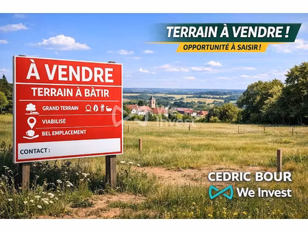 vente terrain à batir 3379 m² à villers-cernay (08140)  45 000 €