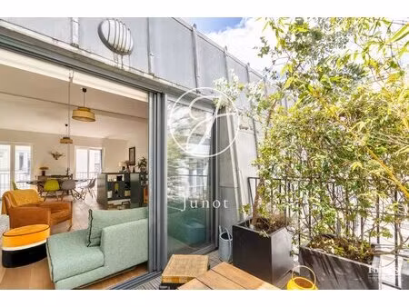 paris 17e - lévis - appartement duplex - 4 pièces - 72 80 m² carrez - 2 chambres - terrass
