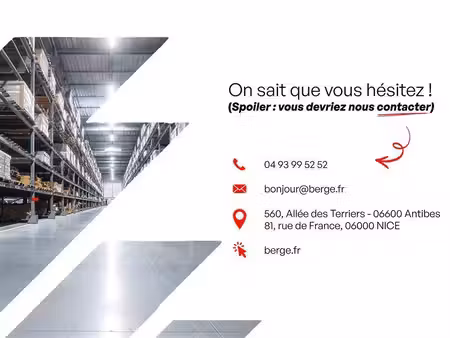 location commerce mougins 06250 477m²