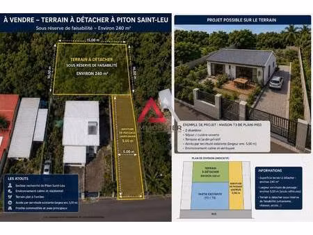 terrain constructible à vendre