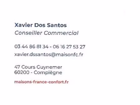 vente terrain 850 m² à sacy-le-grand (60700)  116 000 €