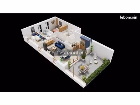 appartement 3 pièces 58 m²