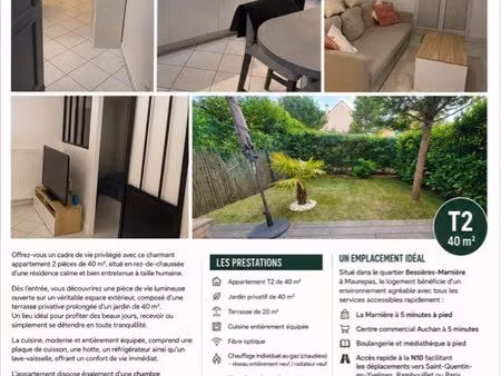 appartement t2 à louer