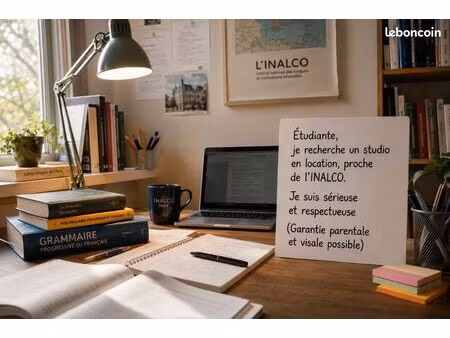 étudiante recherche studio proche paris 13
