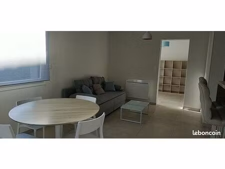 t2 meublé 43 m2 avec terrasse et jardin chu/université