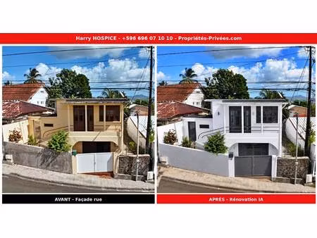 exclusivite - fort-de-france - rare 470m² - maison 7p 119m² - 2x f2 - idéal investisseur o
