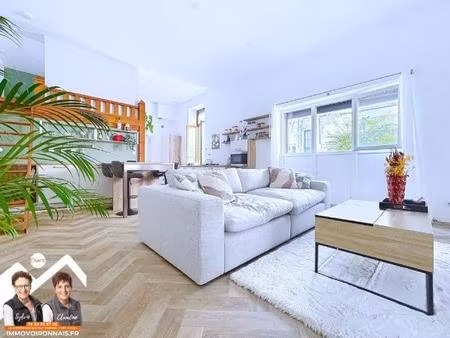 voiron gare  appartement de 53 m² entièrement rénové avec mezzanine et cave