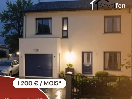 cebazat - maison 112 m2  4 chambres  garage