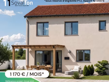 maison de 105m2 hab avec 4 chambre et bureau indépendant