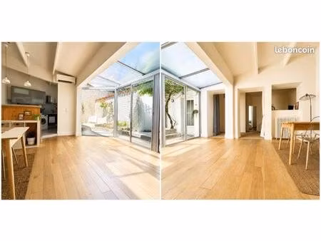 appartement de caractère avec jardin paysager - centre ville