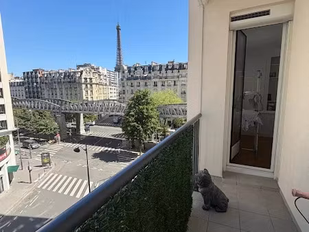location meublée appartement 3 pièces 69.5 m² à paris 15ème (75015)  2 600 €