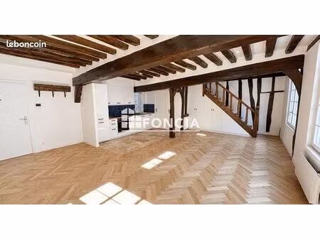 rouen – quartier saint-nicaise | appartement 5 pièces de 87 75 m² entièrement rénové