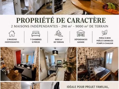? l i b r e d e s u i t e ? ? maison + gîte + dépendances ? ? 9 000m² • 285 000 • fauch (8