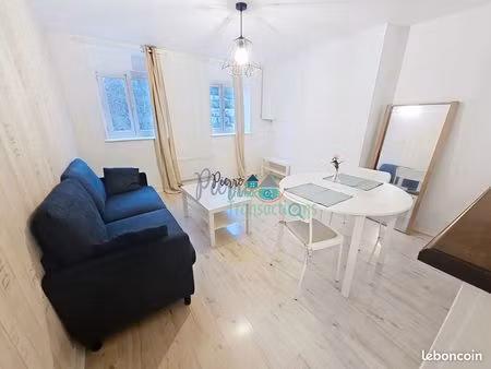 f2 41m² meublé entièrement rénové – centre-ville de bolbec