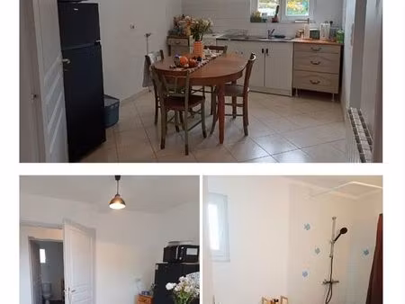 loue maison plein pied :2pieces ;49m2  fonctionnelle :1chambre  1salle de bains. expositio