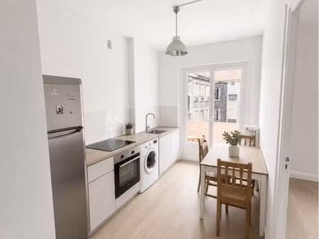 t2 rénové 43m² avec balcon – centre ville 2 min fac droit/iae
