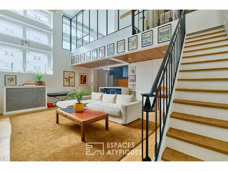 loft en duplex : volume cathédrale et intimité graphique - muette sud