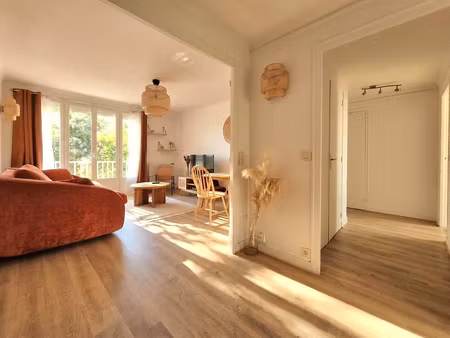 nantes hippodrome - appartement t3 meublé avec parking