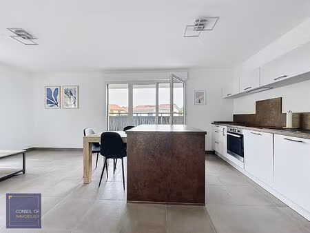 appartement t3 meublé - terrasse + parking