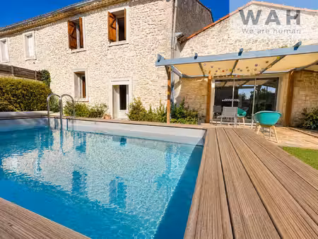maison vigneronne - jardin avec piscine et grange attenante