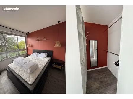 grand t2 meublé 57 m² – parking souterrain – chauffage et eau inclus