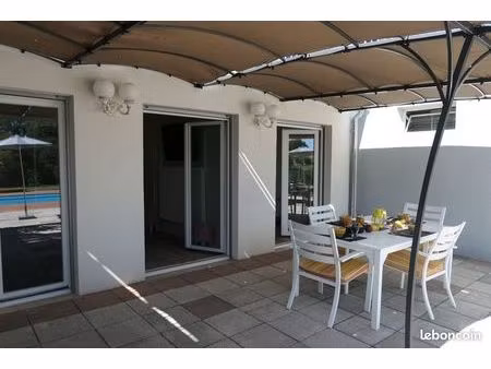 appartement meublé 3 pièces en rez de jardin