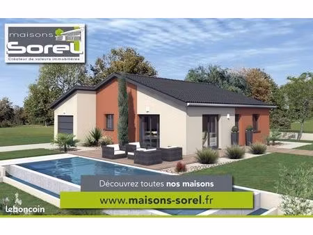maison 124 m² avec terrain à dommartin (69)